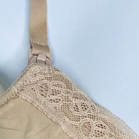 Natori Womens 749091 Wireless Maternity Nursing Bra 32G Beige NWOT - Picture 3 of 8